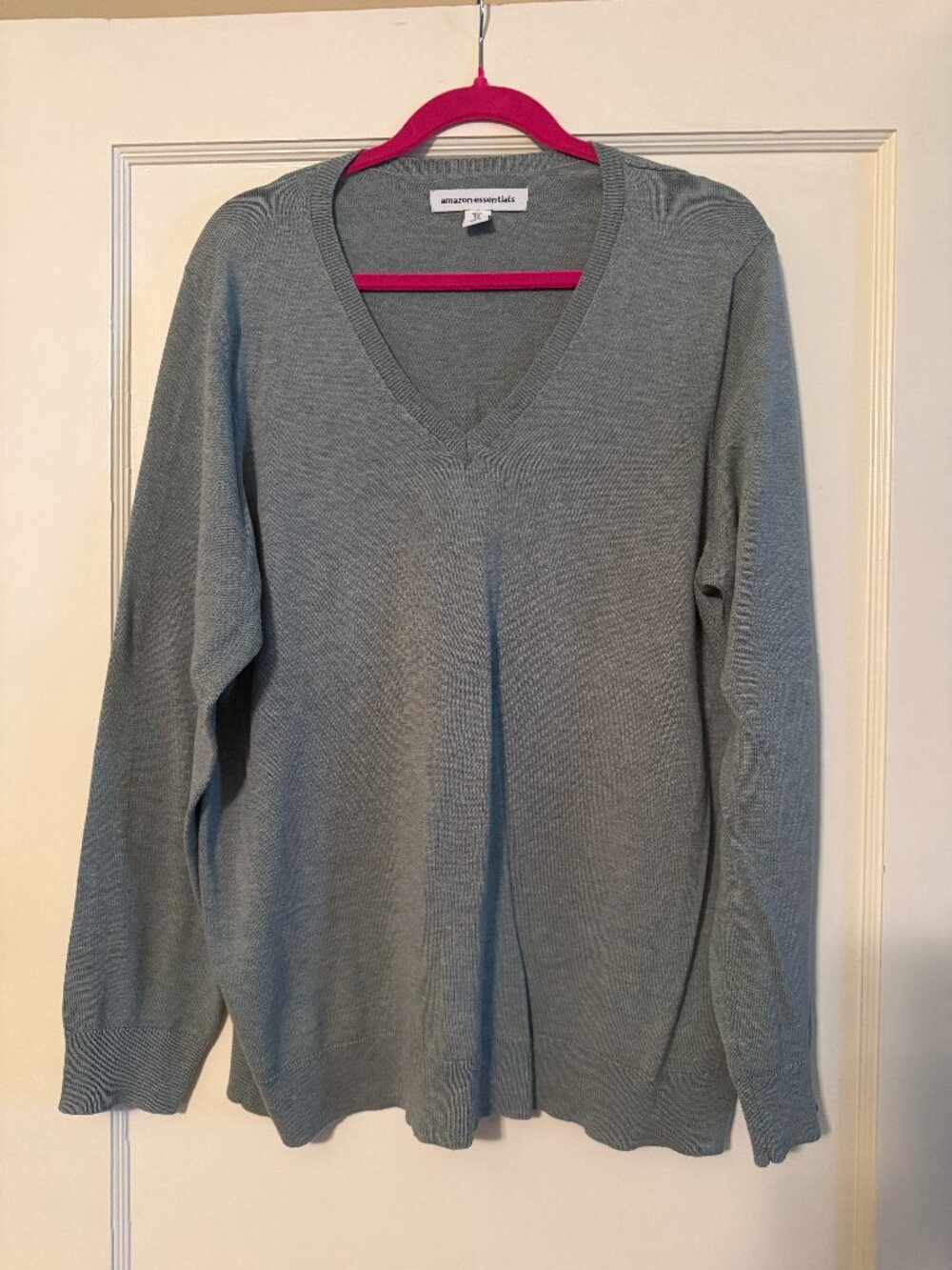 Amazon V-Neck Sweater - XL - Sage Green
